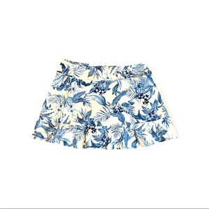 Tommy Bahama Skort Skirt Women’s Sz XL White Blue Flounce Golf Tennis Pickleball